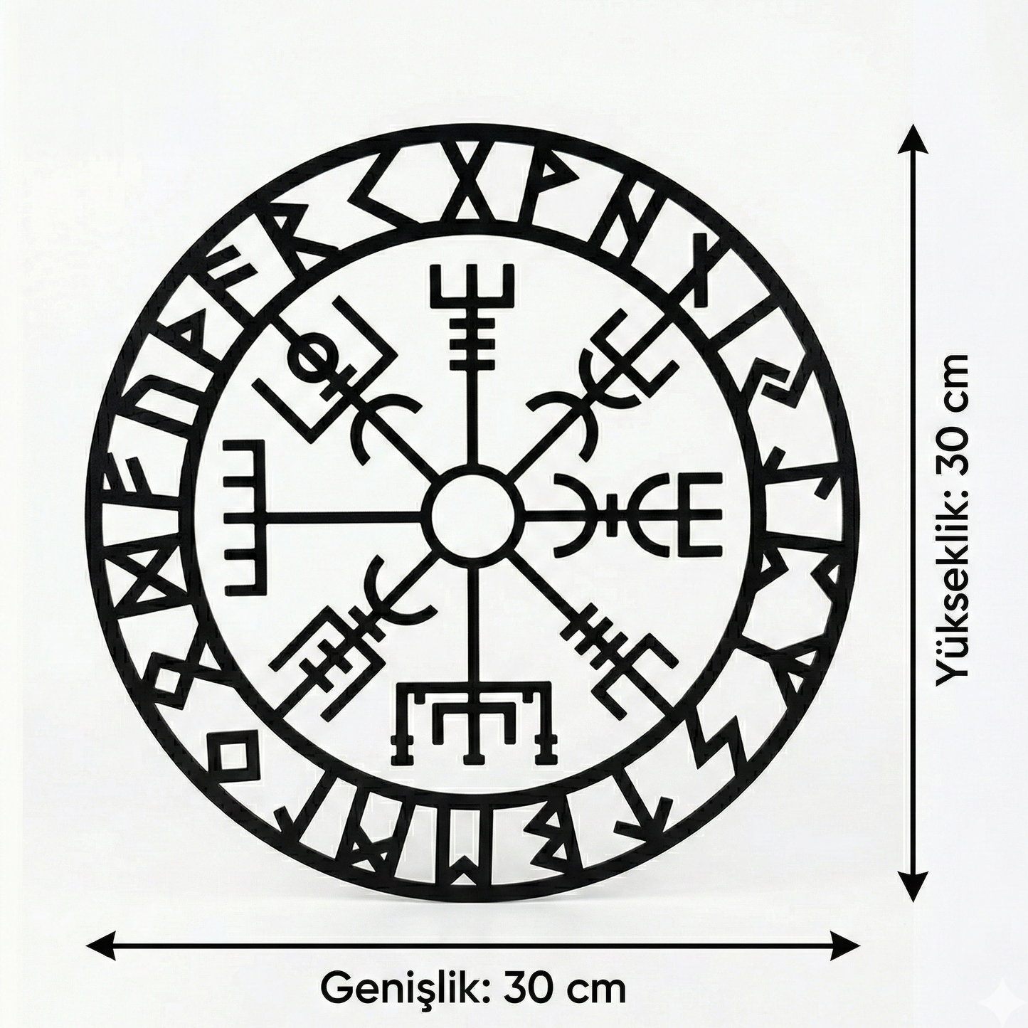 Viking Pusulası Dekoratif Duvar Tablosu