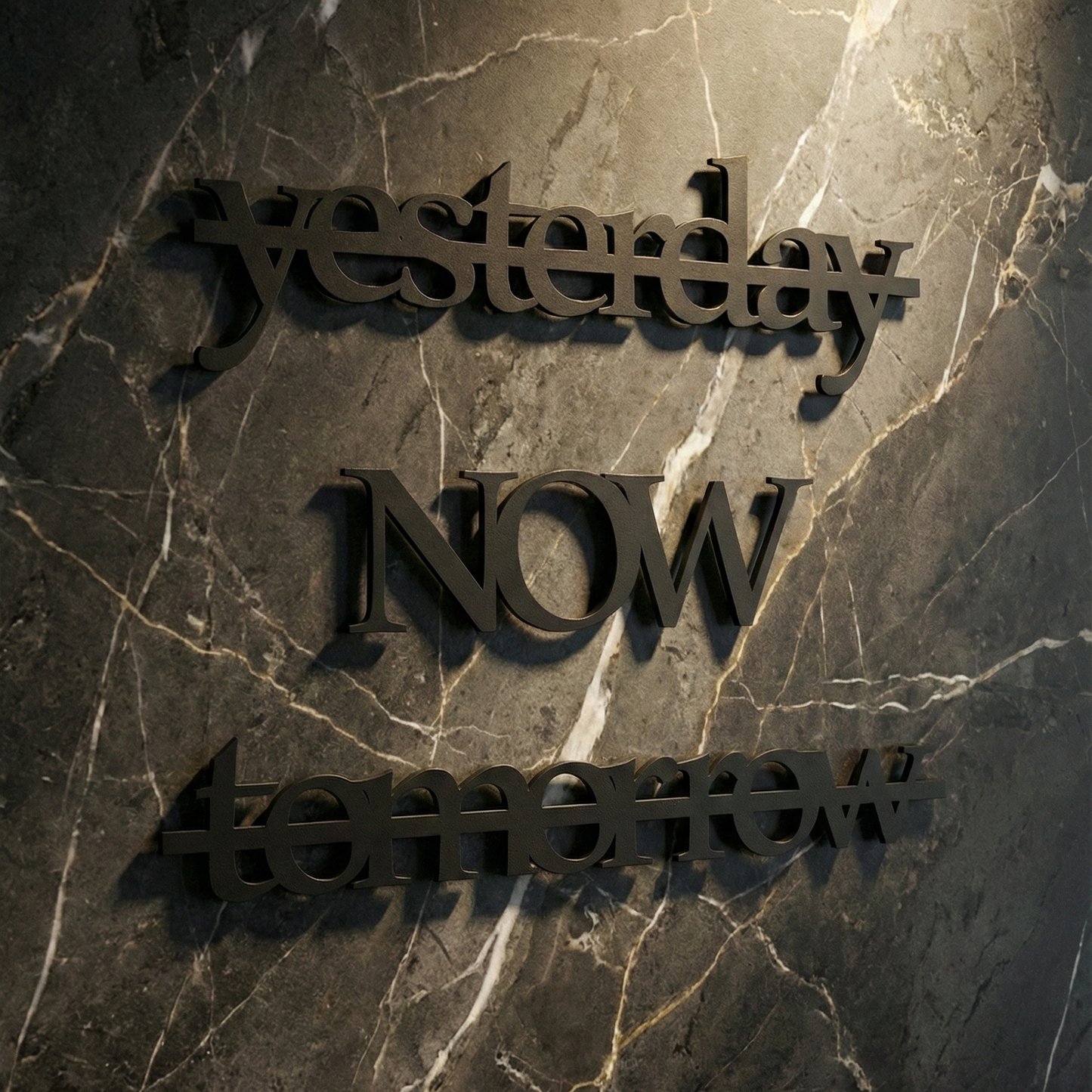 Yesterday - Now - Tomorrow Duvar Yazısı