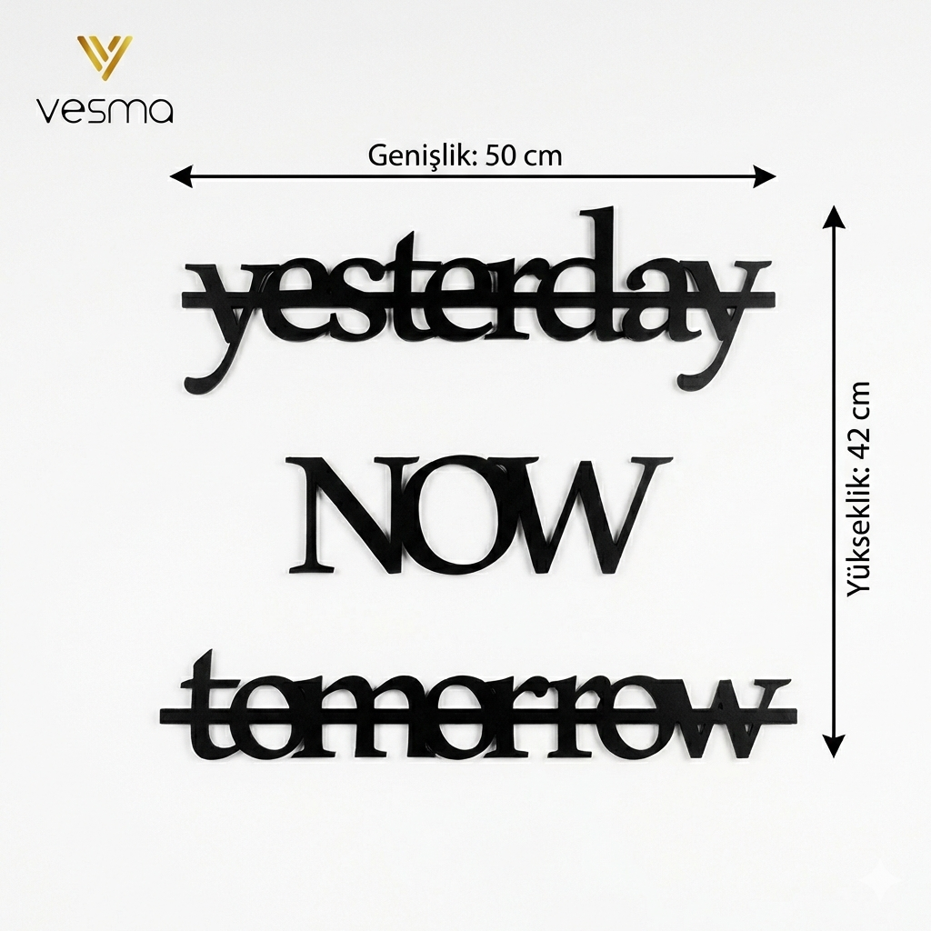 Yesterday - Now - Tomorrow Duvar Yazısı