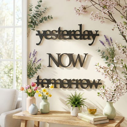 Yesterday - Now - Tomorrow Duvar Yazısı